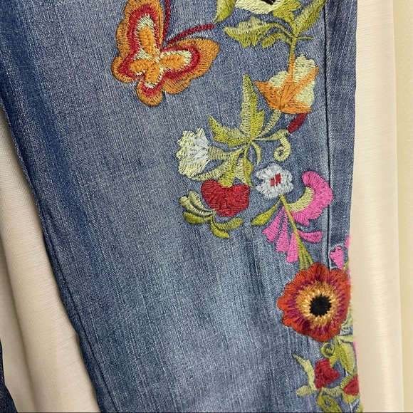 Zana Di embroidered boho hippie jeans - Picture 4 of 13
